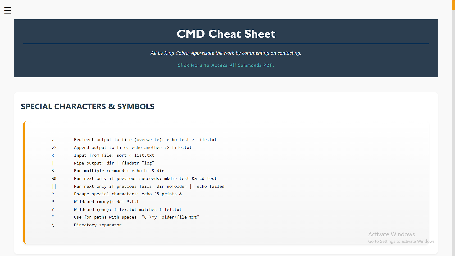 Command Prompt Notes Preview