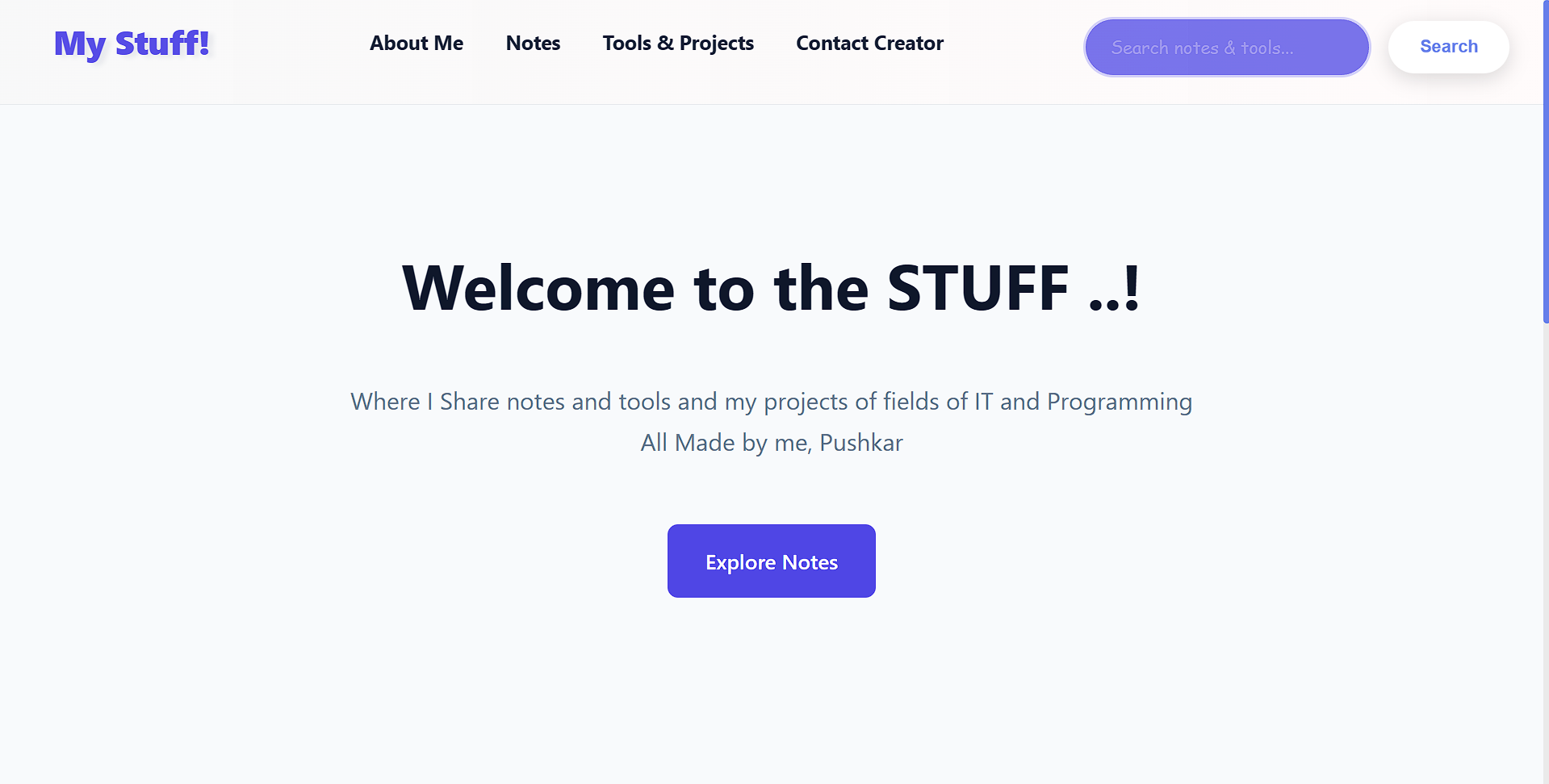 Portfolio + Library Project aka MY STUFF